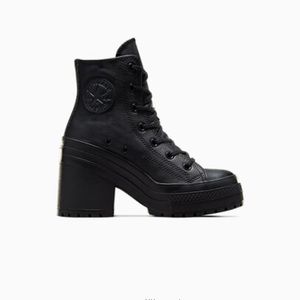 Converse leather platforms